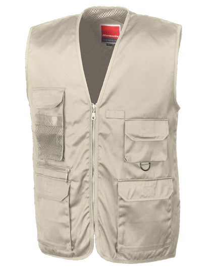 Safari Waistcoat in Camel, Größe XXL