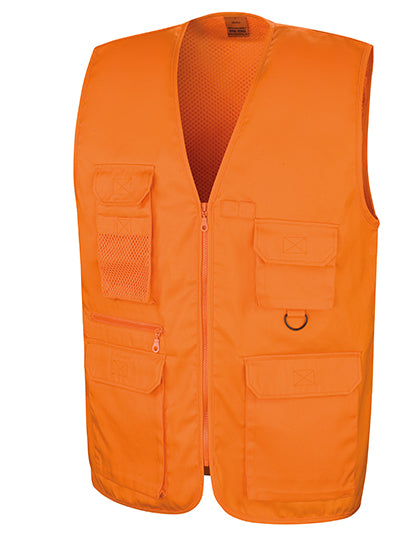 Safari Waistcoat in Orange, Größe XXL