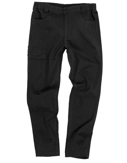 Super Stretch Slim Chino in Black, Größe 4XL