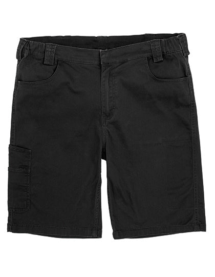 Super Stretch Slim Chino Shorts in Black, Größe 3XL