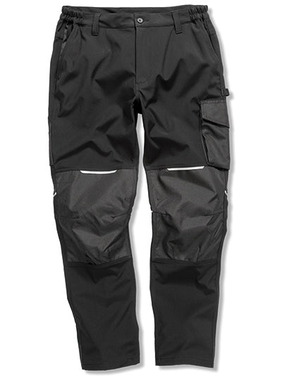 Slim Fit Soft Shell Work Trouser in Black, Größe 3XL
