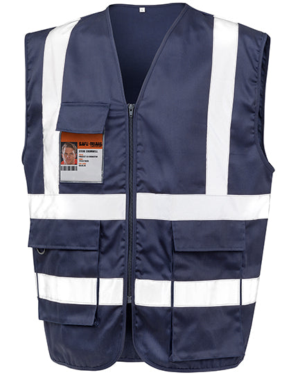Heavy Duty Polycotton Security Vest in Navy, Größe 3XL