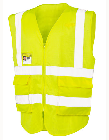 Executive Cool Mesh Safety Vest in Fluorescent Yellow, Größe 3XL