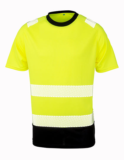 Recycled Safety T-Shirt in Fluorescent Yellow, Größe 4XL/5XL