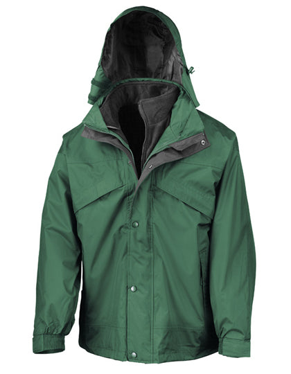 3-in-1 Zip & Clip Jacket in Bottle, Größe XXL