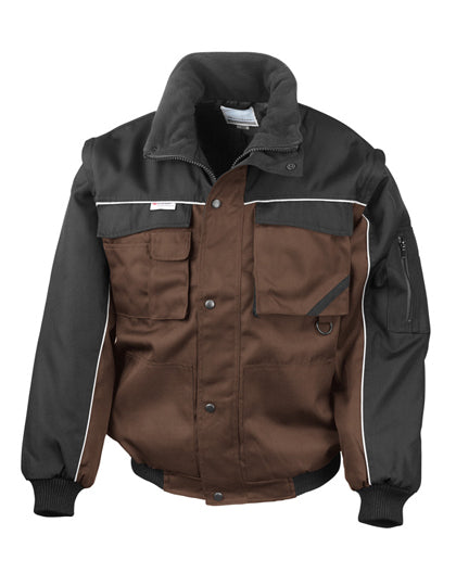 Zip Sleeve Heavy Duty Jacket in Tan, Größe 3XL