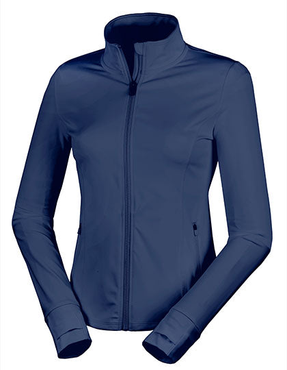 Recycled Womens Fitness Jacket in Navy, Größe XXL
