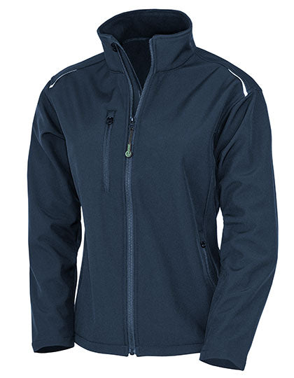 Women´s Recycled 3-Layer Printable Softshell Jacket in Navy, Größe XXL