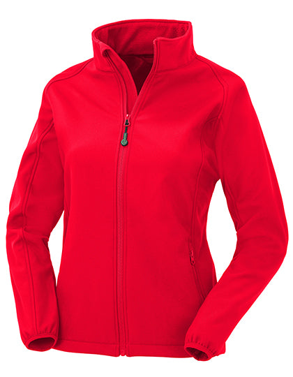 Women´s Recycled 2-Layer Printable Softshell Jacket in Red, Größe XXL