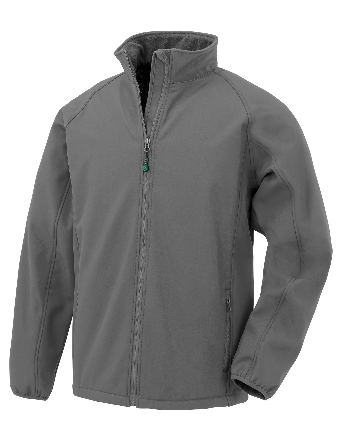Recycled 2-Layer Printable Junior Softshell Jacket in Grey, Größe L (9-10)