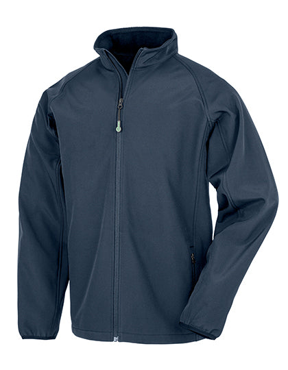Men´s Recycled 2-Layer Printable Softshell Jacket in Navy, Größe 3XL
