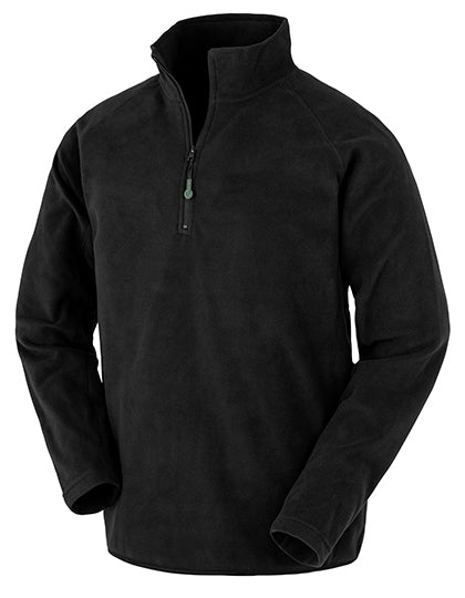 Recycled Microfleece Top in Black, Größe 3XL