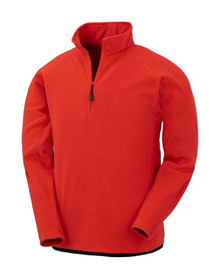 Recycled Microfleece Top in Red, Größe 3XL