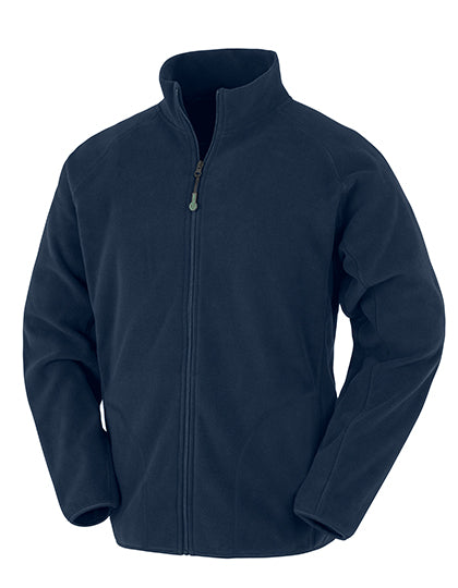 Recycled Microfleece Jacket in Navy, Größe 4XL