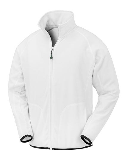 Recycled Microfleece Jacket in White, Größe 4XL
