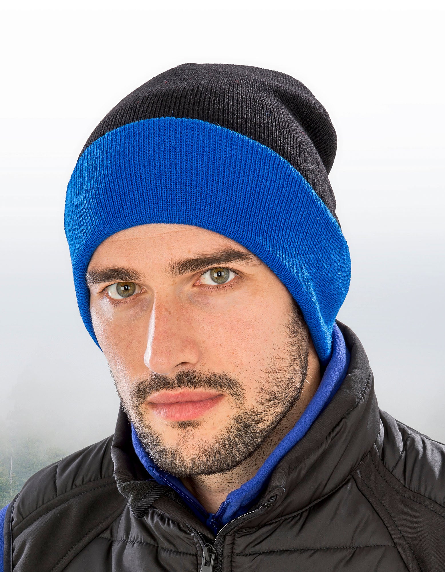Recycled Black Compass Beanie