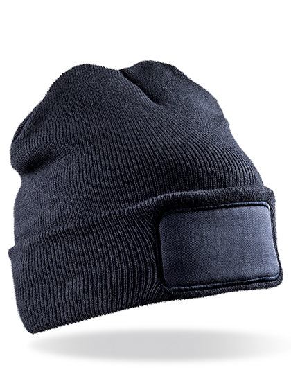 Recycled Thinsulate™ Printers Beanie in Navy, Größe One Size