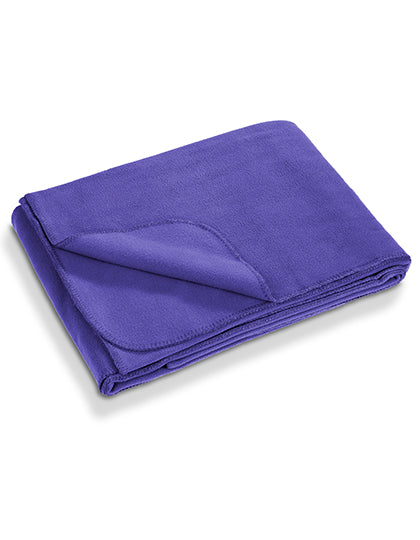 Recycled Fleece Blanket in Purple, Größe 175 x 140 cm
