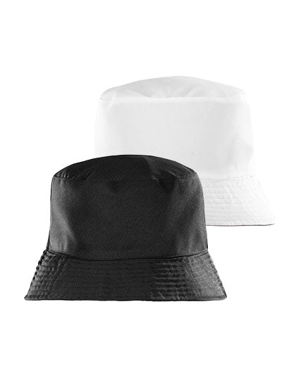 Recycled Reversible Bucket Hat in Black, Größe L/XL