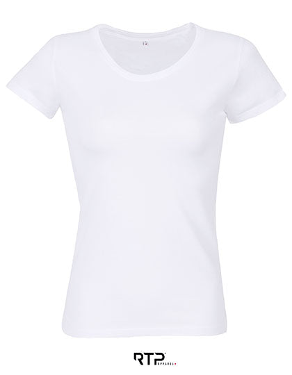 Women´s Tempo T-Shirt 185 gsm (Pack of 10) in White, Größe XXL