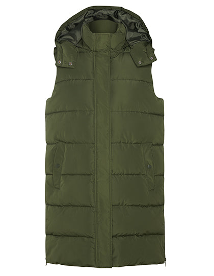 Reine Padded Vest 3/4 in Army Green 15, Größe XXL