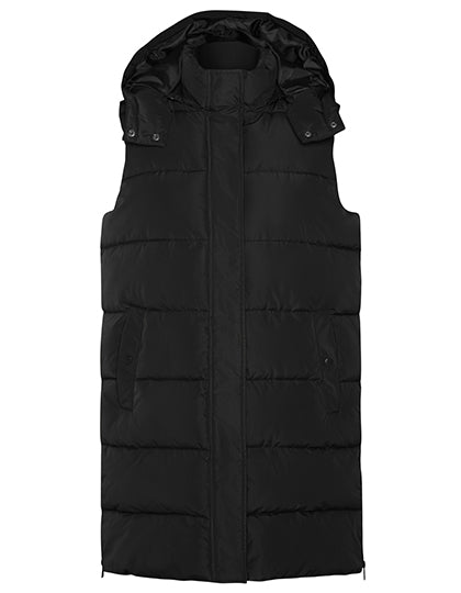 Reine Padded Vest 3/4 in Black 02, Größe XXL