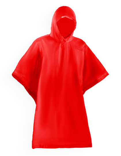 Poncho Damper in Red 60, Größe 18 x 22,5 cm