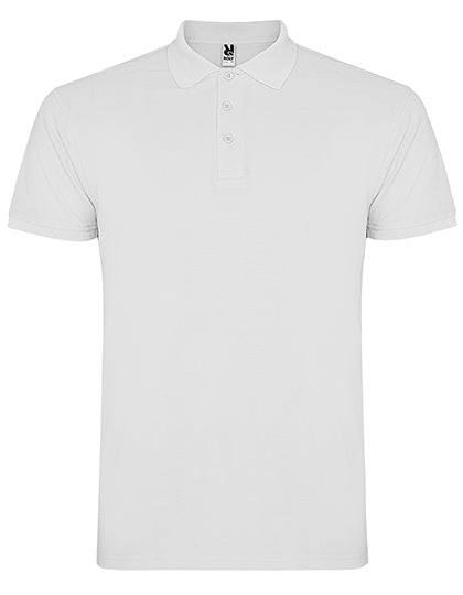 Kids´ Star Poloshirt in White 01, Größe 11/12 years