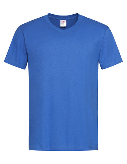 Classic-T V-Neck in Bright Royal, Größe 3XL