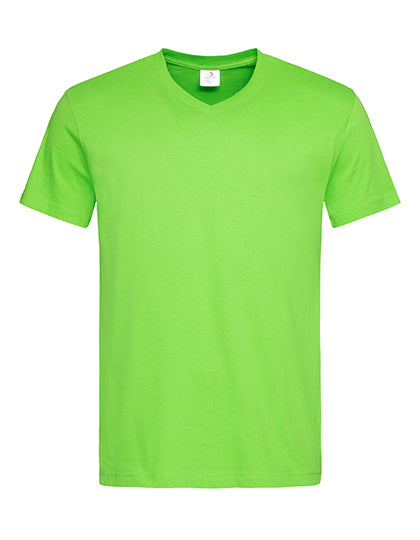 Classic-T V-Neck in Kiwi Green, Größe XXL