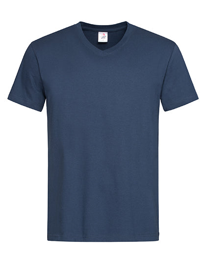 Classic-T V-Neck in Navy Blue, Größe 3XL