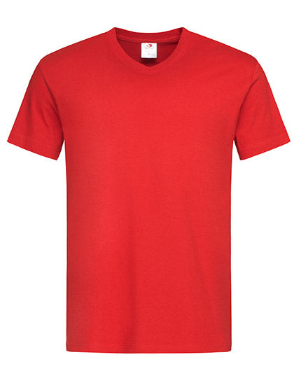 Classic-T V-Neck in Scarlet Red, Größe 3XL