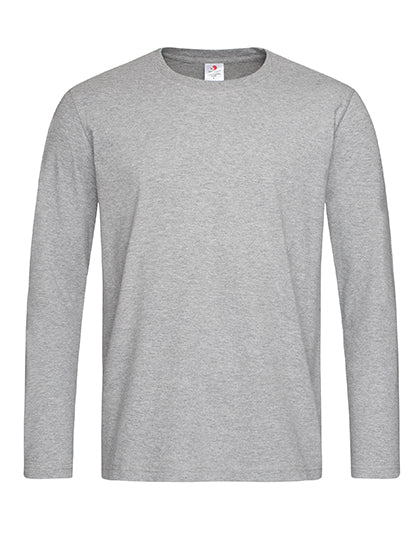 Comfort-T Long Sleeve in Grey Heather, Größe 3XL
