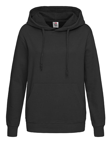 Sweat Hoodie Classic Women in Black Opal, Größe XL