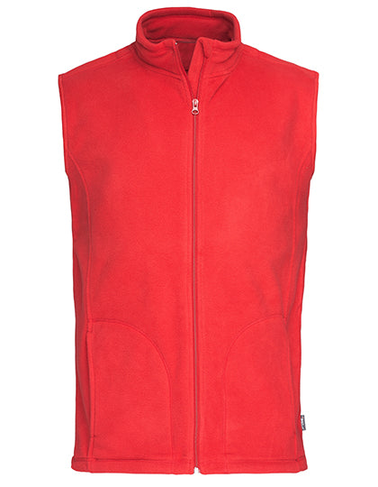 Classic Fleece Vest in Scarlet Red, Größe XXL