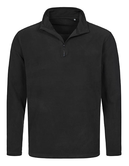 Classic Fleece Half-Zip in Black Opal, Größe XXL