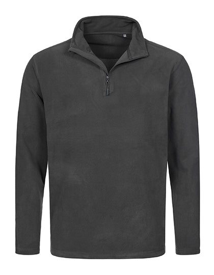 Classic Fleece Half-Zip in Grey Steel (Solid), Größe XXL