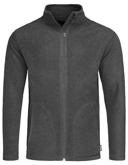 Classic Fleece Jacket in Grey Steel (Solid), Größe XXL