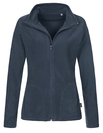 Classic Fleece Jacket Women in Blue Midnight, Größe XXL