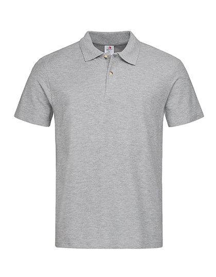Classic Polo in Grey Heather, Größe 5XL