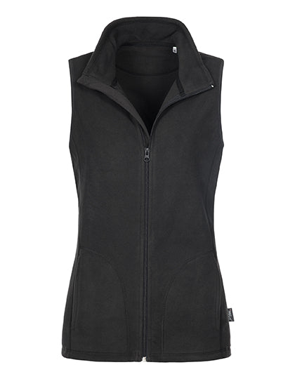 Classic Fleece Vest Women in Black Opal, Größe XL