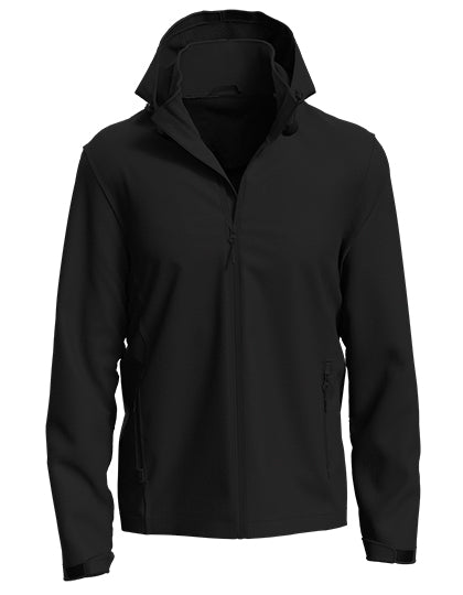 Lux Softshell Jacket Men in Black Opal, Größe 5XL