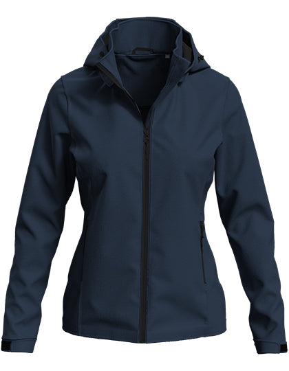 Lux Softshell Jacket Women in Blue Midnight, Größe 3XL