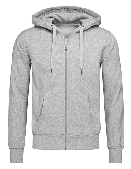 Sweat Jacket Select in Grey Heather, Größe 3XL