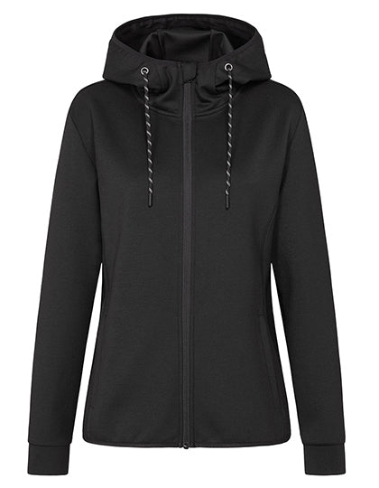 Recycled Scuba Jacket Women in Black Opal, Größe XL