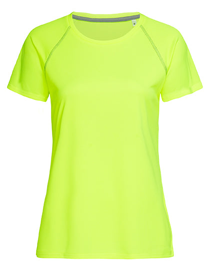 Mesh Team Raglan Women in Cyber Yellow, Größe XL