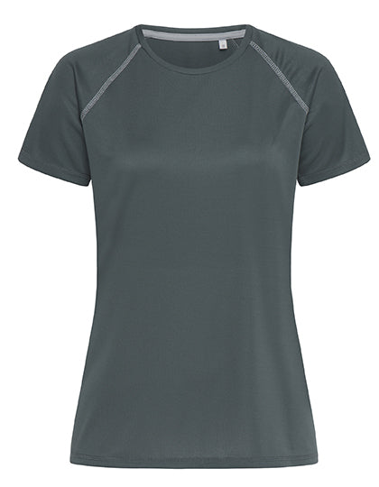 Mesh Team Raglan Women in Granite Grey, Größe XL