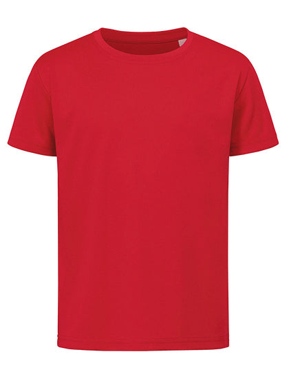 Kids´ Sports-T in Crimson Red, Größe XS (110/116)