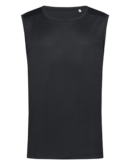 Mesh Sleeveless in Black Opal, Größe XXL