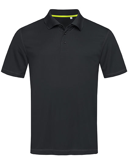 Mesh Polo in Black Opal, Größe XXL